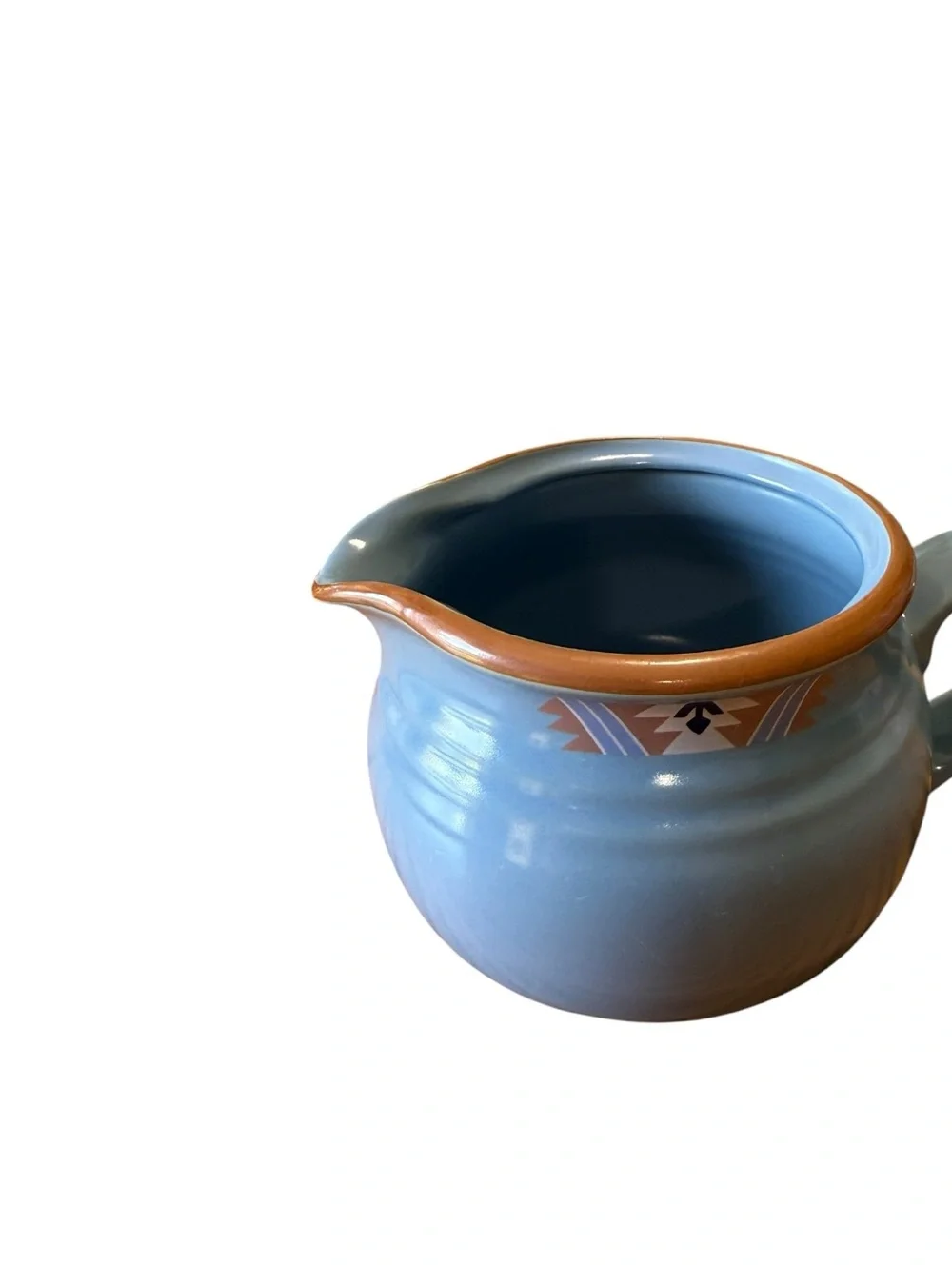 Noritake Stoneware Japan Blue Adobe 8678 Gravy Boat